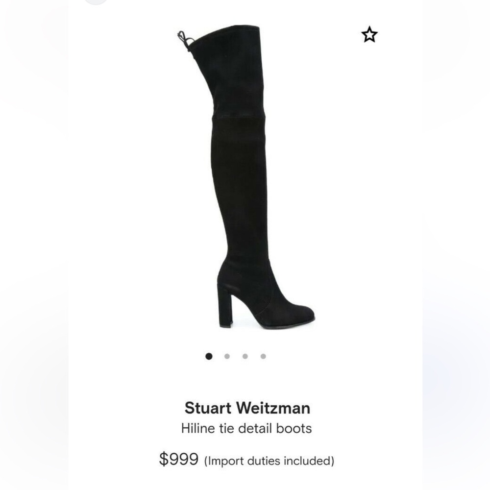 STUART WEITZMAN Hiline Suede Over-The-Knee Boots, Gently used once, Box+Dustbag